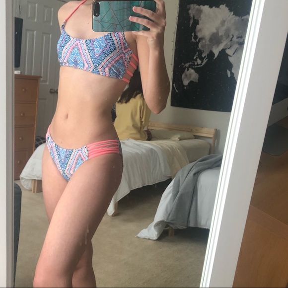 Patterned Colorful Bikini - Picture 4 of 4